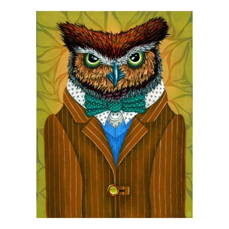 ORIGINAL-"Great Horned Owl #35"